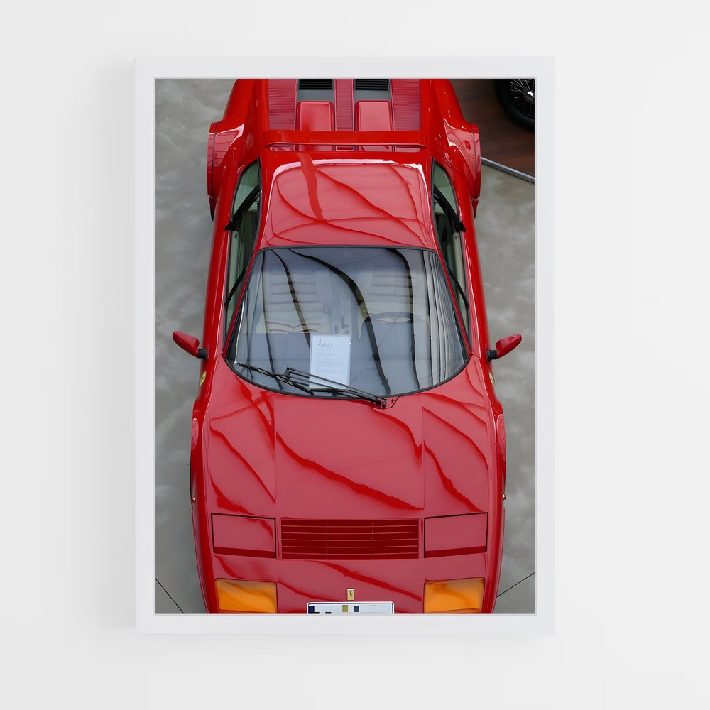 Poster Passion Rouge 512 Esprit vibrant – affiche Ferrari (vue 3)